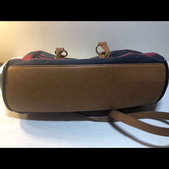 Tommy Hilfiger Rugby stripe Purse Bag Tote read - Picture 15 of 16